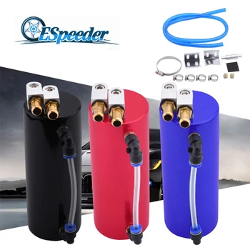 

ESPEEDER 450ML Universal Aluminum Racing Engine Oil Catch Tank Turbo Oil Catch Round Can Reservior Fuel Tank Car Modified Parts