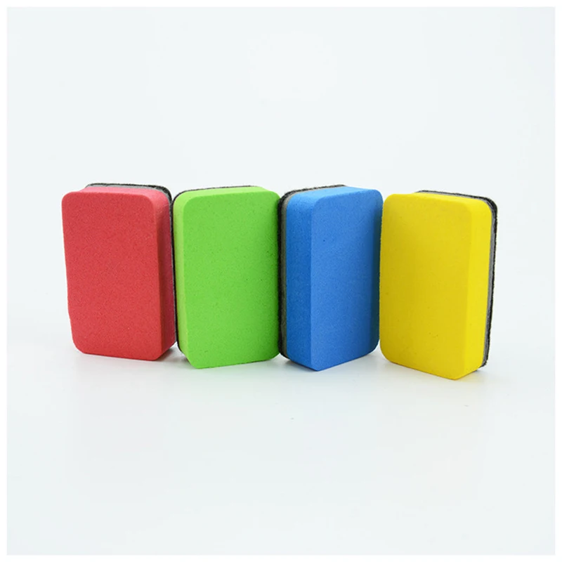 EVA Felt Eraser 7*4 with Magnetic Blackboard Whiteboard Eraser Printed Writing Board Color Small Square