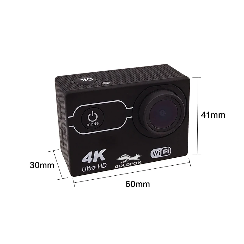GOLDFOX SJ 4000 Экшн-камера Ultra HD 4K 30FPS wifi 2," 16 МП Спортивная камера 170 Широкий Ангел мини шлем Водонепроницаемая Спортивная DV камера