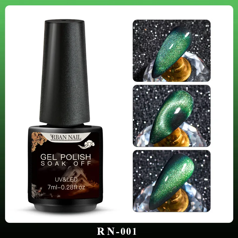 RBAN NAIL 5D/7D/9D кошачий глаз гель лак для ногтей Хамелеон для использования с магнитом гель для ногтей длительный носок от лазера Сияющий УФ светодиодный лак для ногтей - Цвет: TS05087