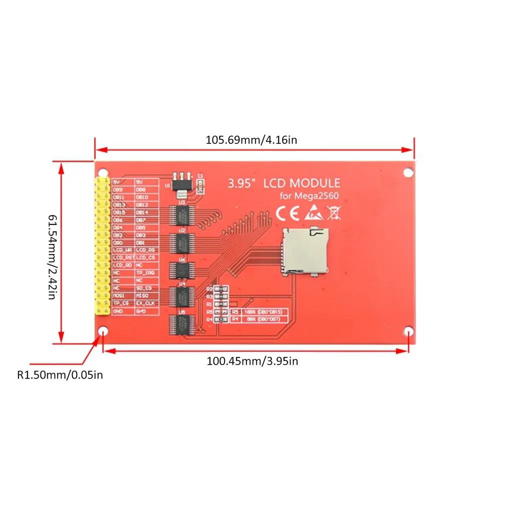 3,95 дюймовый TFT lcd-scherm модуль Ultra HD 320X480 voor для Arduino