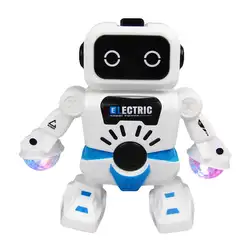 Электрический танцующий робот с мигающим светодиодный музыкальный интерактивный детский подарок
