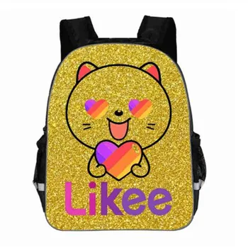 

Likee Video App Kids Bag for Teens 3D Russia Type Zipper Kindergarten Backpack School Bags for Teenage Girls 13 Inch