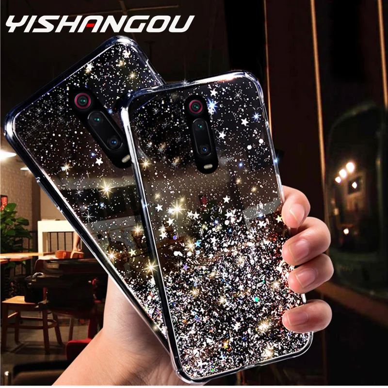 

Glitter Bling Sequin Case For Xiaomi Redmi Note 8 8T 10 Pro 7 5 7A K20 K30 Soft Case For Mi A3 CC9Pro 9Lite A2 9TPro Phone Cover