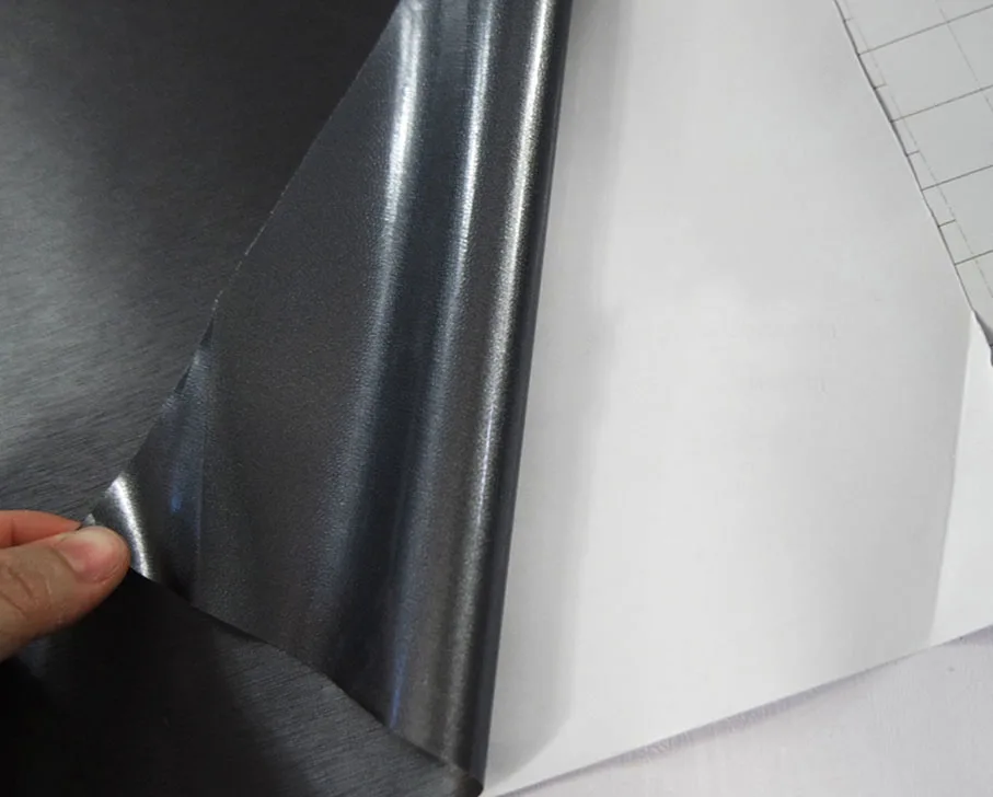Cay Styling Gray grey Metallic Brushed Aluminum Vinyl Metal vinyl car Wrap Film car sticker With Size:10/20/30/40/50/60x152CM neoprene seat covers