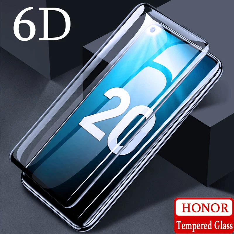 

6D Full Cover Tempered Glass For Huawei Honor 20 10i 8X Screen Protector On Honor 9 10 Lite 9X 8S 8A 8C Play Protective Film