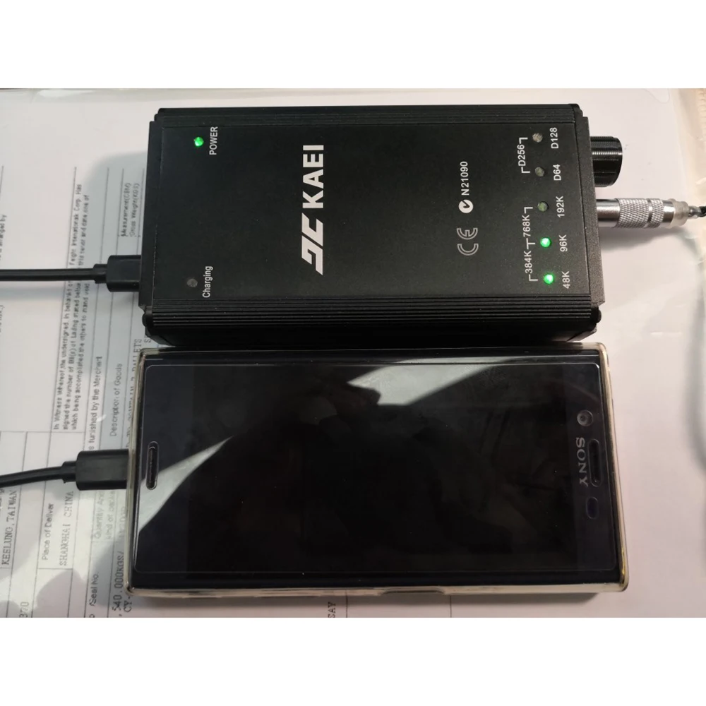 Dual ES9038 Portable Fully Balanced DAC HIFI Decoder TPA6120 OP Headphone Amplifier DSD256 32BIT 384KHZ T0545