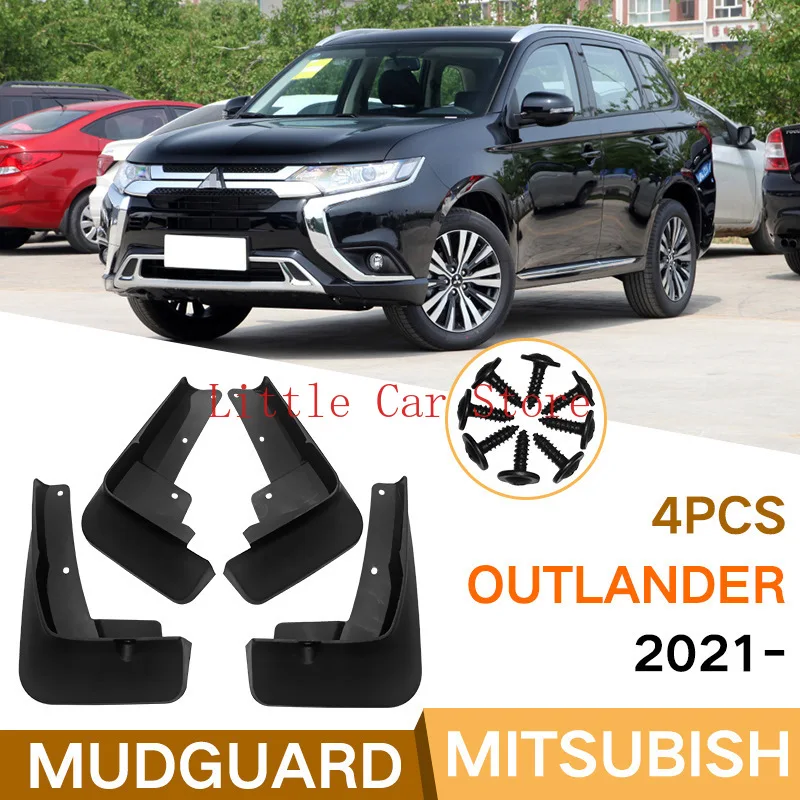 

Брызговики для Mitsubishi Outlander 2021, бритвенные щитки, брызговики, грязеотталкивающие передние и задние детали