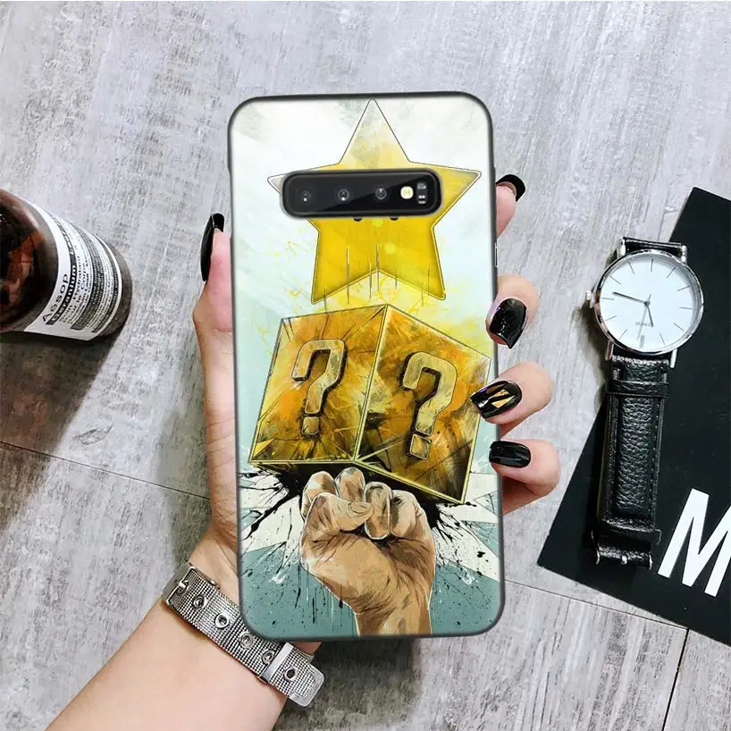 BA150-1 Супер Марио игра черный чехол для телефона samsung Galaxy S10+ Plus Lite Note 10 9 8 S9 S8 J4 J6+ Plus S7 S6 Edge Capa - Цвет: BA150-1