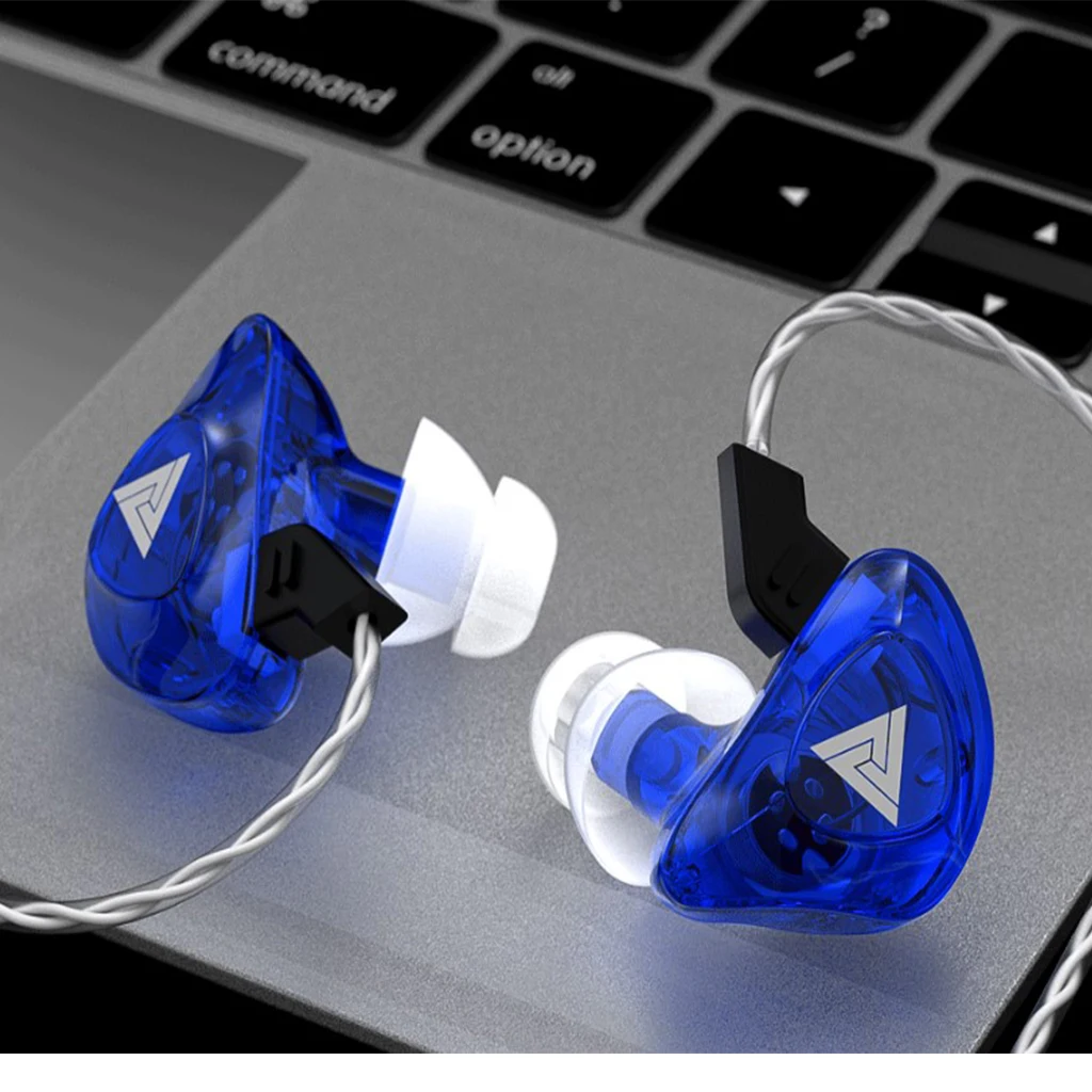 Earphone Headphone QKZ CK5 In Ear Earphone Stereo Race Sport Headset, 3.5mm (Red, Blue)