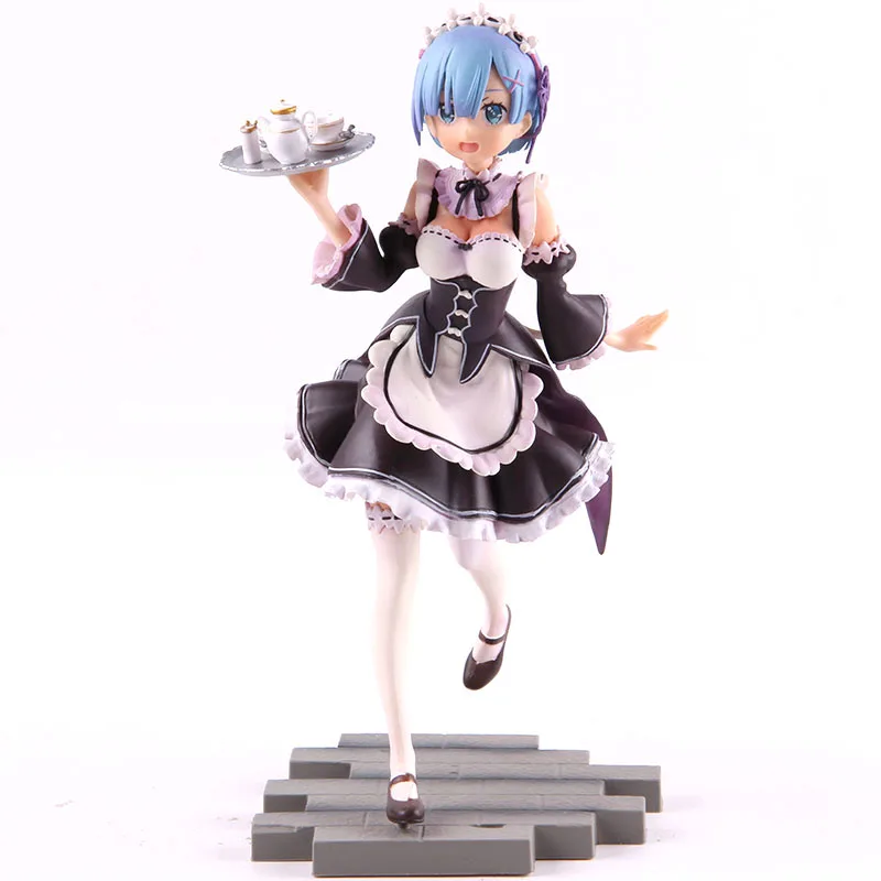 Re: Zero жизнь в другом мире от Zero Rem ПВХ фигурка горничной Коллекционная модель игрушки
