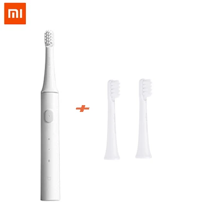 Package 2 Xiaomi Mijia T100 звуковая электрическая зубная щетка смарт-взрослая ультра звуковая автоматическая зубная щетка USB перезаряжаемая Водонепроницаемая зубная щетка - Цвет: Package 2