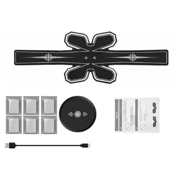 

Portable Abdominal Trainers Muscle Stimulator Rechargable Fitness Exercise Equipment Abdomen Arm Leg Training