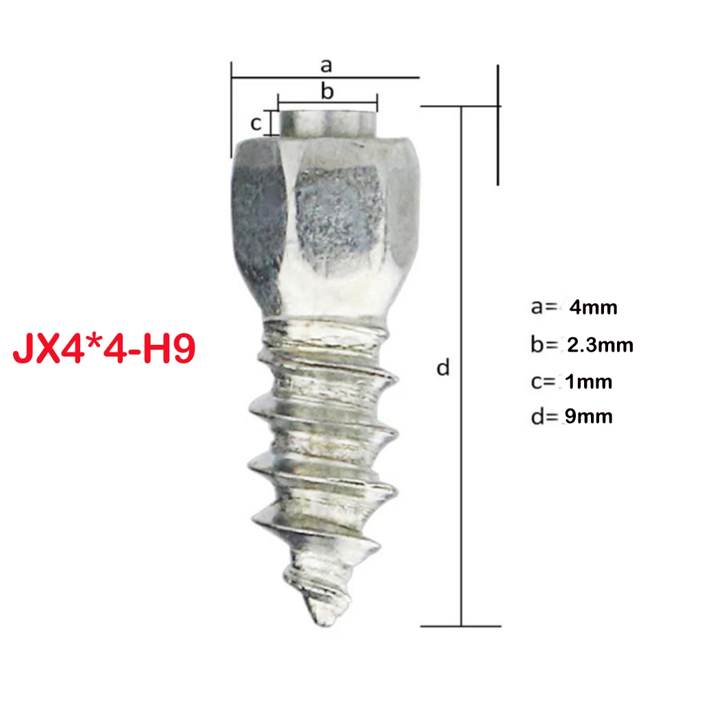 100pcs 9mm Bikes Scooters Non-slip Screw Stud Wheel Tyre Snow Tire Spikes Trim Auto Accessories