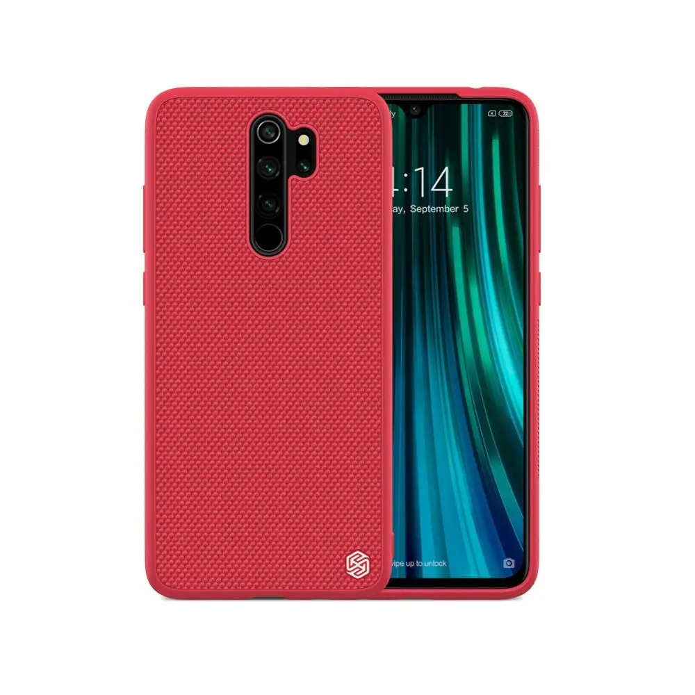 Текстурированный чехол NILLKIN для Xiaomi Redmi Note 8 Pro из нейлонового волокна, нескользящий матовый чехол для телефона для Redmi Note 8 Pro Global 6,53'' - Цвет: Красный