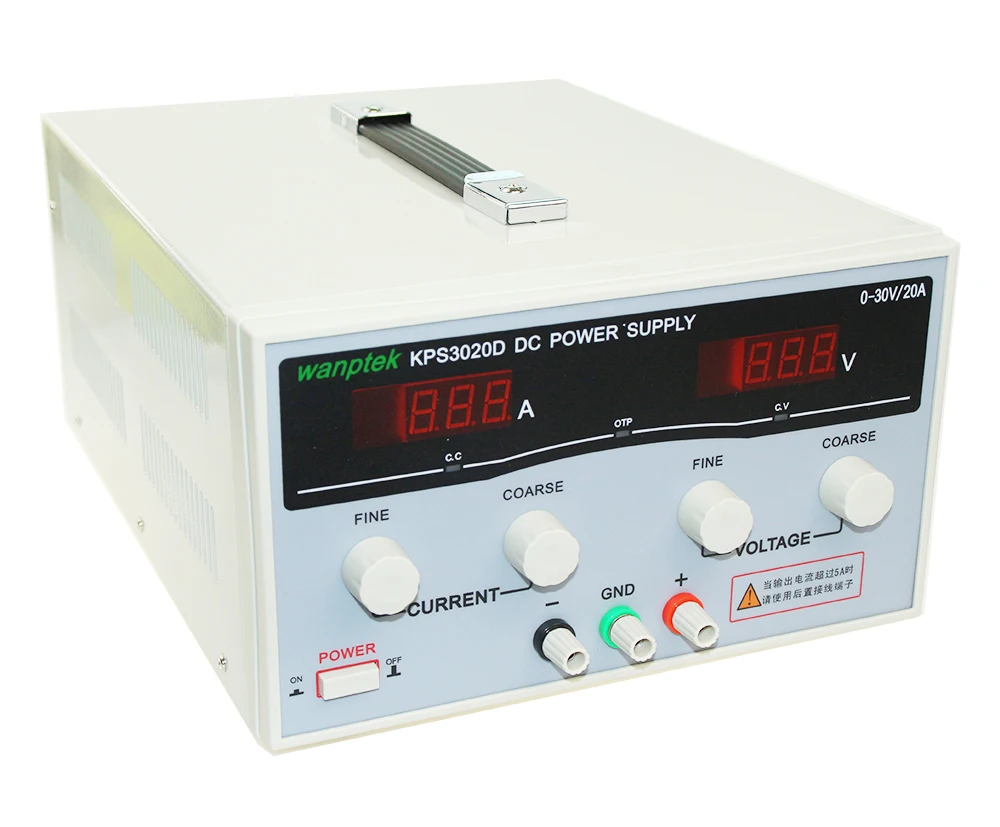 

2 PCS KPS3020D High Precision Digital DC Power Supply 30V/20A for Scientific Research Laboratory Switch DC Power Supply