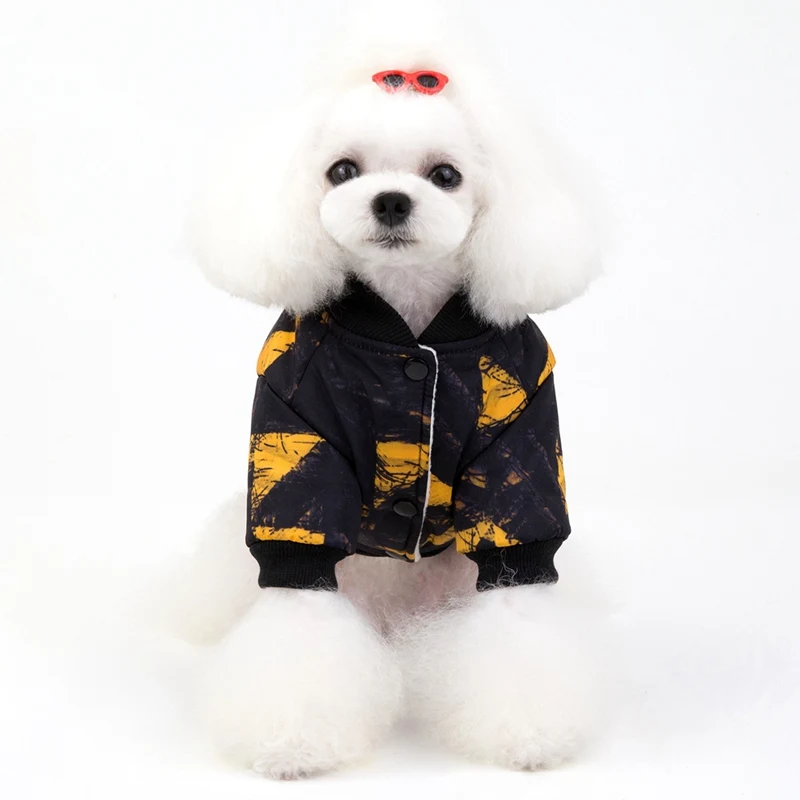 Осень-зима пальто на собаку, для питомца костюм теплая одежда для щенков хлопковая куртка одежда для домашних животных для малых и средних собак кошек S-XXL