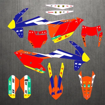 

New Style Full Graphics Decals Stickers Custom Number For KTM EXC 2017 2018 2019 SXF SX-F SX 2016 - 2018 Motorcycle Decoration