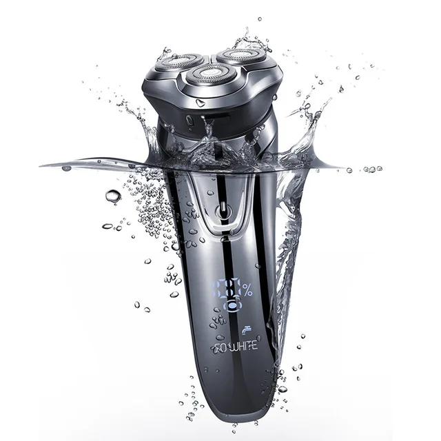 SO WHITE Shaver Xiaomi PINJING SO WHITE электробритва Мужская моющаяся USB перезаряжаемая Беспроводная 3D умная бритва для бритья бороды - Цвет: SO WHITE Shaver