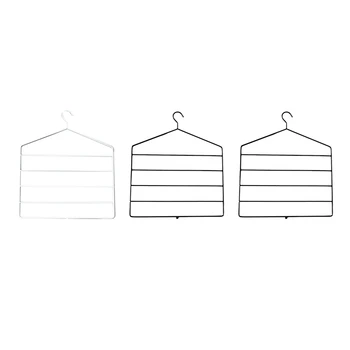 

3PCS Multifunctional Creative Iron Hanger Hanging Pants Towel Wardrobe Rack Storage Multi-Layer Items Home Life Finishing Necess