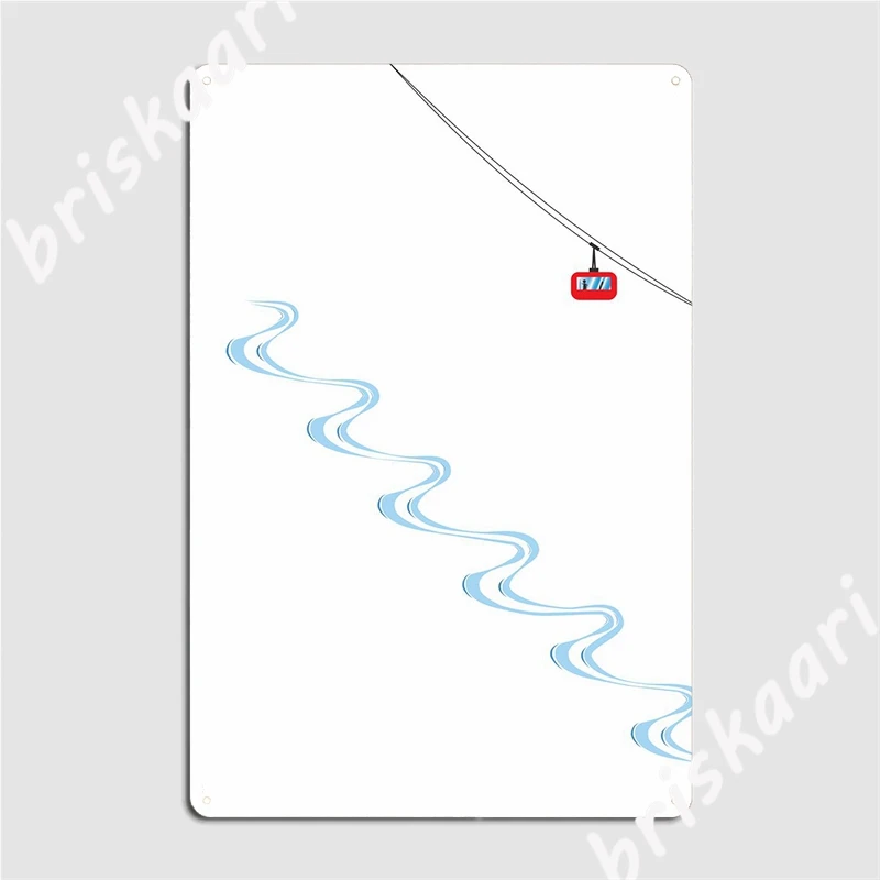 Металлический знак для лыжных дорожек и гондолы клубный дизайн бара