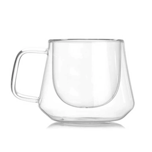 Tasse en verre à Double paroi 200mL, tasse de bureau à café, avec