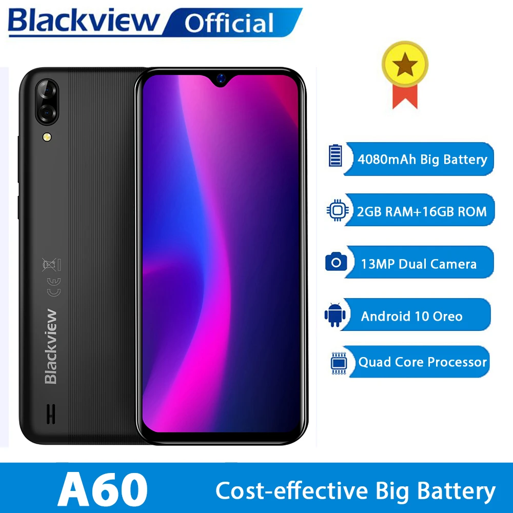 Blackview A60 2gb Ram+16gb Rom Smartphone 4080mah Android 10 Oreo Blackview A60 2gb Ram+16gb Rom Smartphone 4080mah Android 10 Oreo