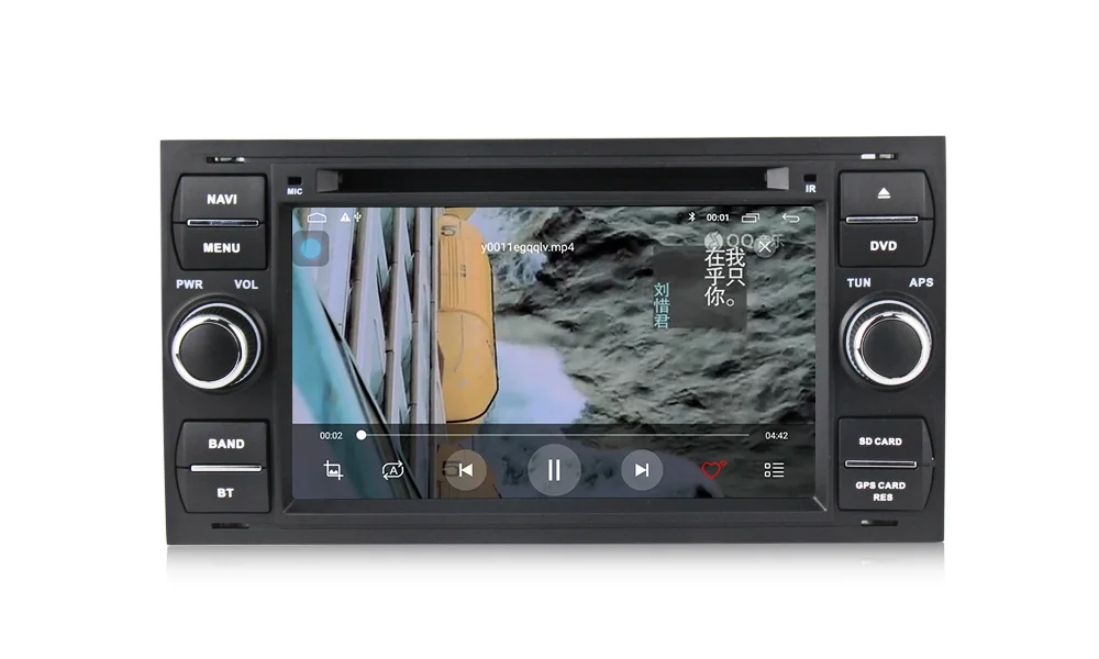 Navifly Android 9,1 четырехъядерный 32G rom Автомобильный мультимедийный плеер для Ford Focus Kuga Transit серебристый с бесплатной доставкой 4G wifi RDS BT