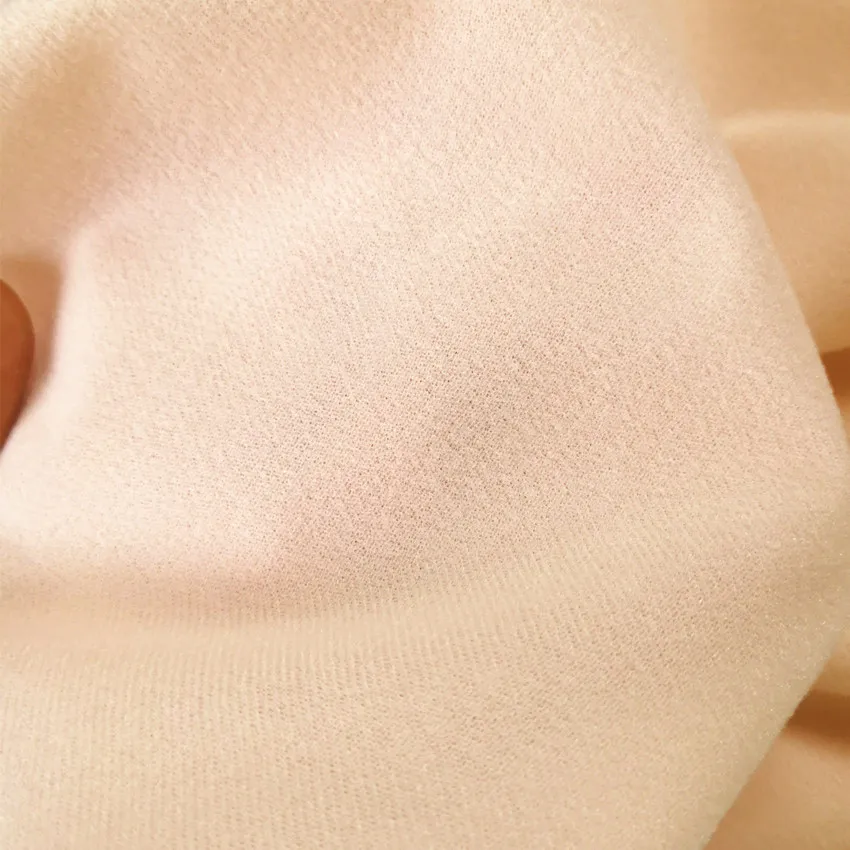 Width 145cm Light Khaki Doll Skin Fleece Fabric For Sewing Patchwork Quilting