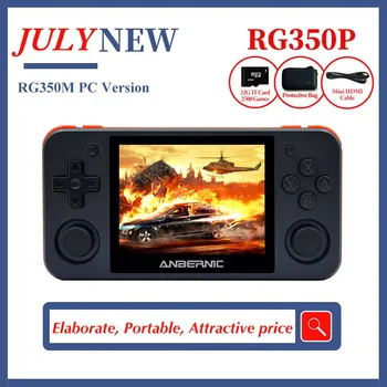 

ANBERNIC RG350M RG350P Handheld Retro Game Console HDMI TV Video Game Player 2500 Games RG351P Pocket Portable Console Free Gift