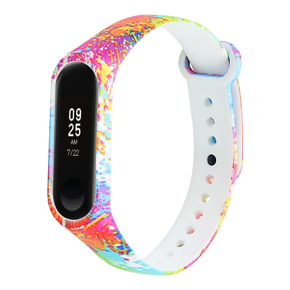 08 Водонепроницаемые ремешки для Xiaomi mi Band 3 4, аксессуары для смарт-браслета для Xiaomi mi Band 3 4, ремешок для смарт-браслета для mi band 4 3 Wrist - Цвет: 08
