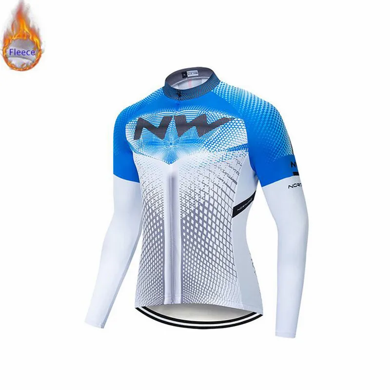 Triathlon Pro team Northwave Ropa Ciclismo, Мужская зимняя велосипедная Джерси, Теплая Флисовая одежда с длинным рукавом, комплект одежды для велоспорта, одежда для велоспорта - Цвет: 15