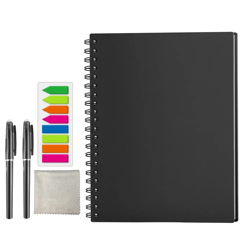 

Dropshipping A4 Smart Reusable Erasable Notebook Paper Microwave Wave Cloud Erase Notepad Note Pad Dotted With Pen
