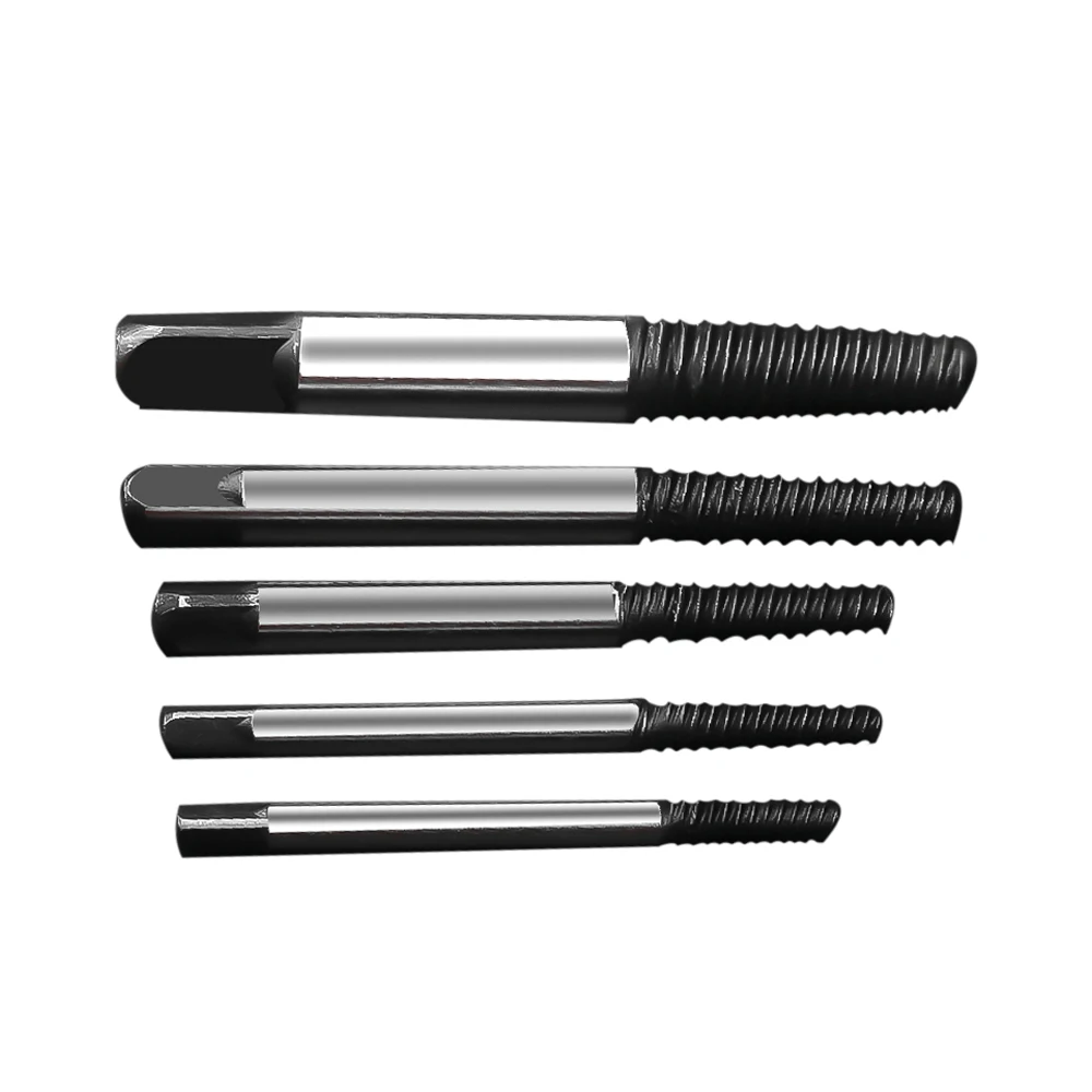 

5Pcs/set Broken Speed Out Damaged Screw Extractor Drill Bit Guide Set Broken Bolt Remover Easy Out Set