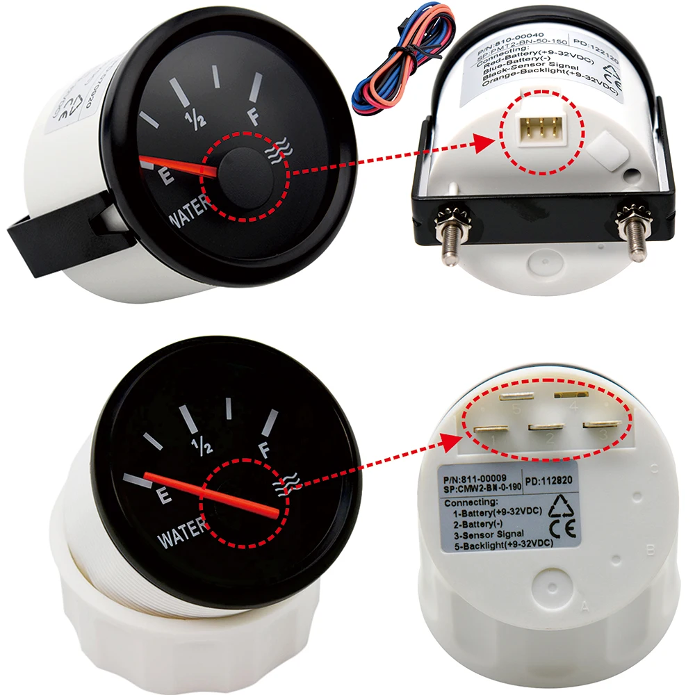 Nível de Combustível, 0-190 ohm, 240-33ohm, 125mm,