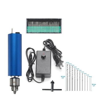 

Mini Electric Grinder Woodworking Drill US Plug Engraving Carving Card Grinding Tool Set Glass Carving Tools