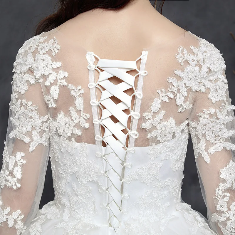 Свадебное платье es Плюс Размер свадебное, с рукавом до локтя бальное платье Русалка свадебное платье невесты вышивка платье кружева