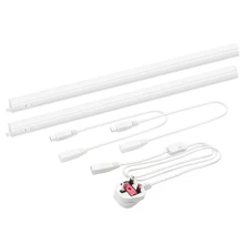 Connectible T5 9W LED Under Kitchen Cabinet Lighting Under Cupboard Light Neutral White Lighting Length 573MM with UK Plug