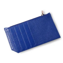 High Grade Genuine Leather Unisex Creadit Card Holder Multicolor Zipper Female Student Mini Handbag Cute Slim Clutch Card Clip
