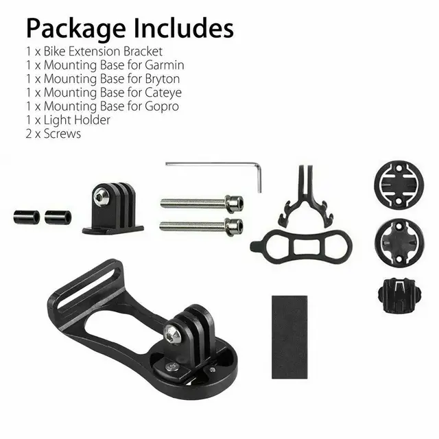 Út Kerékpáros Számítógépes Kamera Tartó Kifelé Az Első Kerékpár Szárának Hosszabbító Tartójának Garmin Bryton Cateye Light Számára - Image 6
