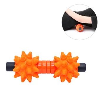 

1PC Yoga Muscle Roller Massage Stick Gym Accessory for Relieving Tight Sore Muscle Myofascial Pain Back Pain (Orange)