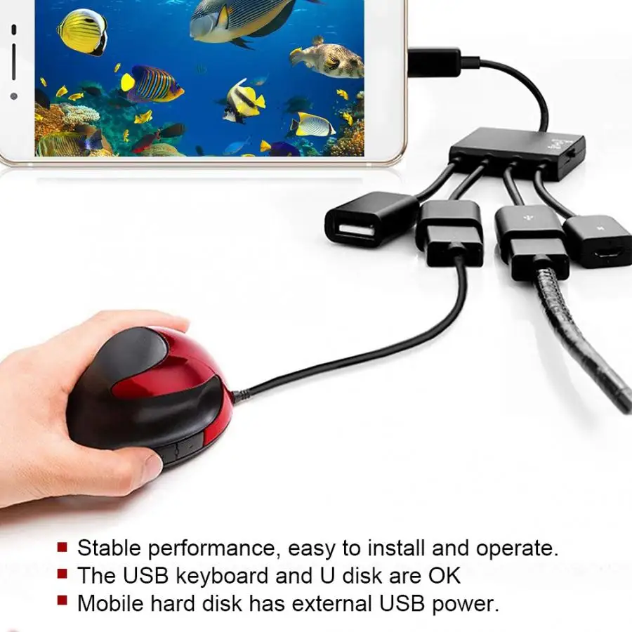 Микро usb-хаб OTG кабель для зарядки хост-кабель Шнур кард-ридер адаптер питания зарядный хост-кабель