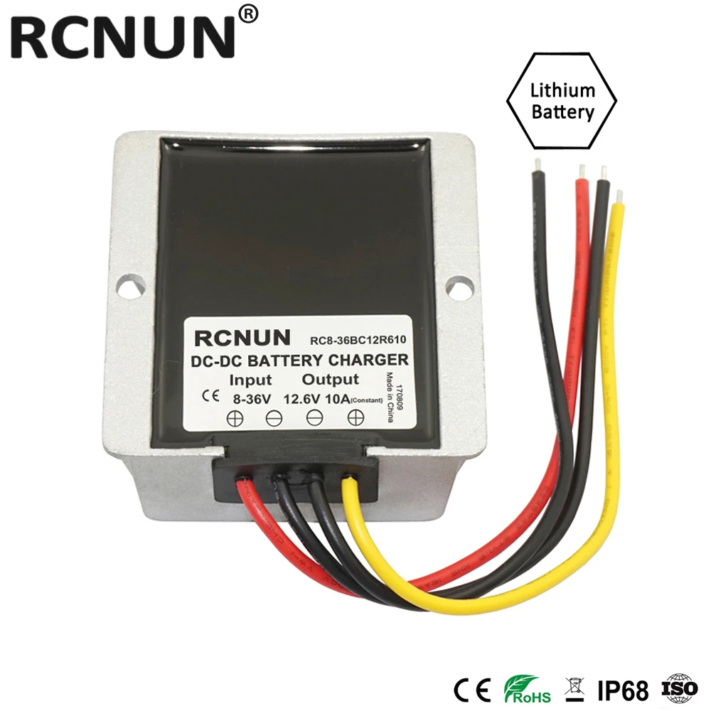 Buy RCNUN 836V to 12.6V 13.8V 14.5V 16.8V 5A 8A 10A BOOST BUCK DC DC