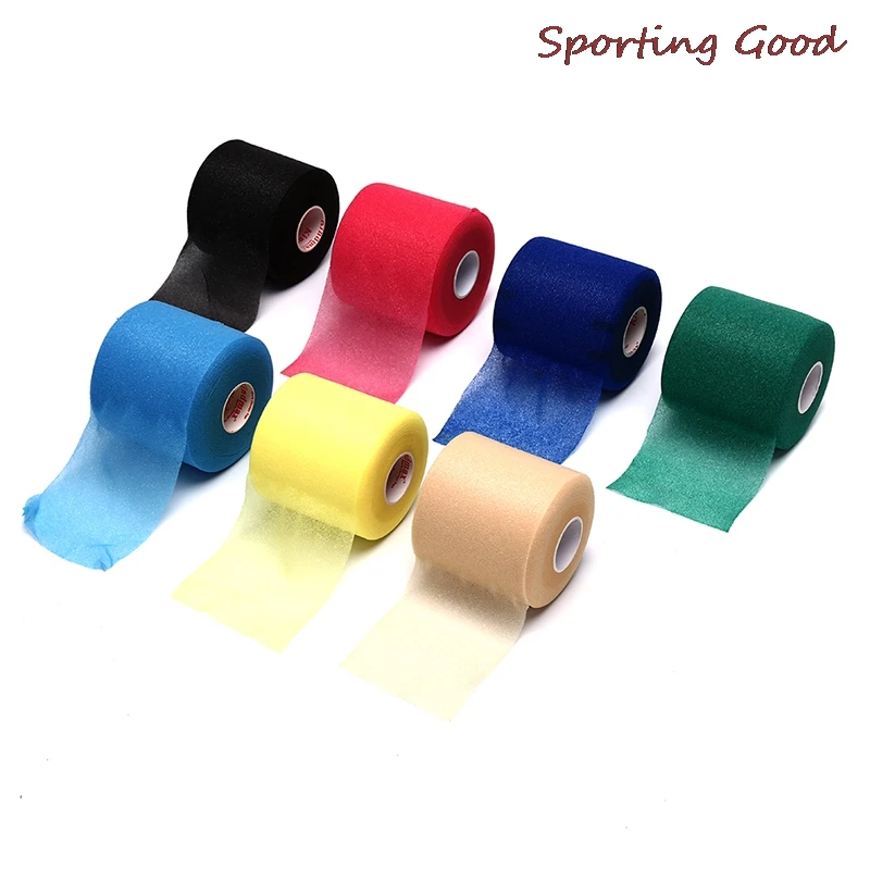 HOT PU Foam Backing Bandage Elastic Adhesive Muscle Bandage Band Sports Underwrap Athletic Training Tape Supplies 7cm*27.5m