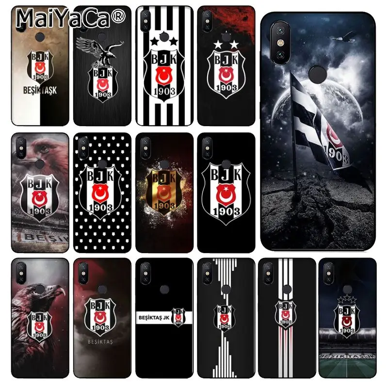 MaiYaCa Турция Besiktas футбол Силиконовый ТПУ мягкий черный чехол для телефона xiaomi mi 6 8