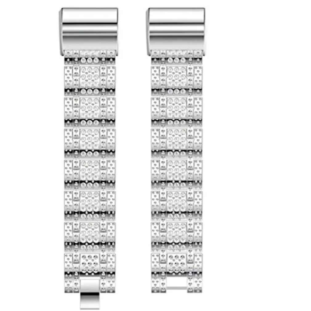

Stainless Watchband Replacement For Fitbit Fitbit Charge 2 With Rhinestone Metal Bracelet Watch Strap Watchband