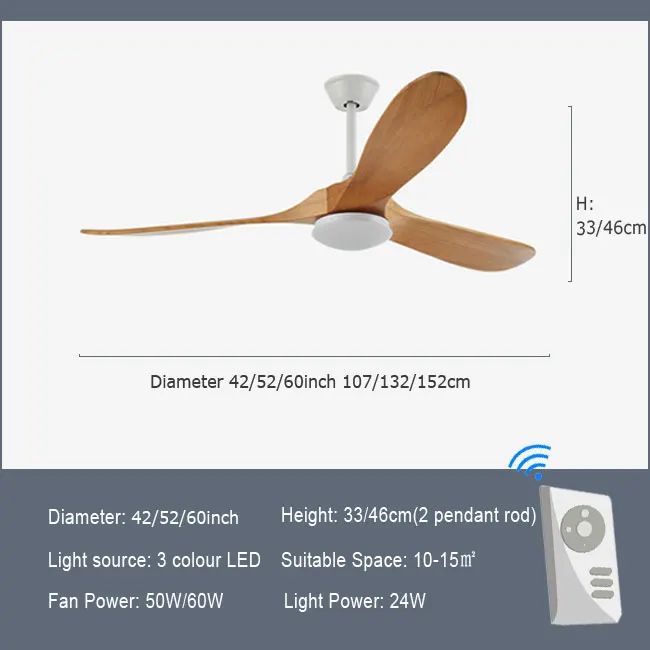 Modern Reversible DC Ceiling Fan 3 Blade Ceiling Fan ceiling fan led ceiling fan lights led fan light with Light LED Remote Control Super Quiet