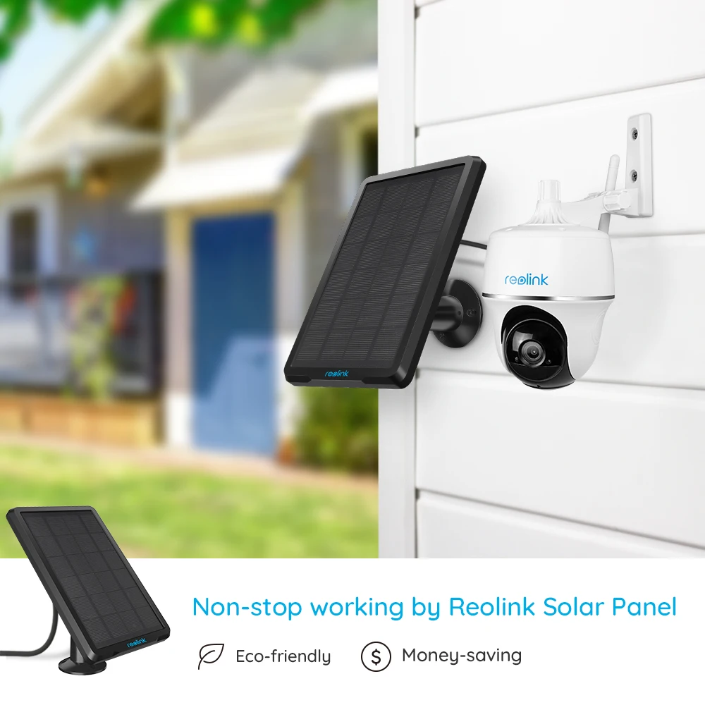 Reolink 1080p наружная батарея камера wifi Pan& Tilt удаленный доступ на солнечных батареях Argus PT и солнечная панель