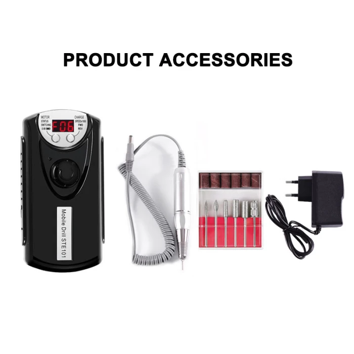 Hot Sale Nail Polishing Machine Electric Nail Drill Machine Rechargeable Strong Polishing ManicureTools