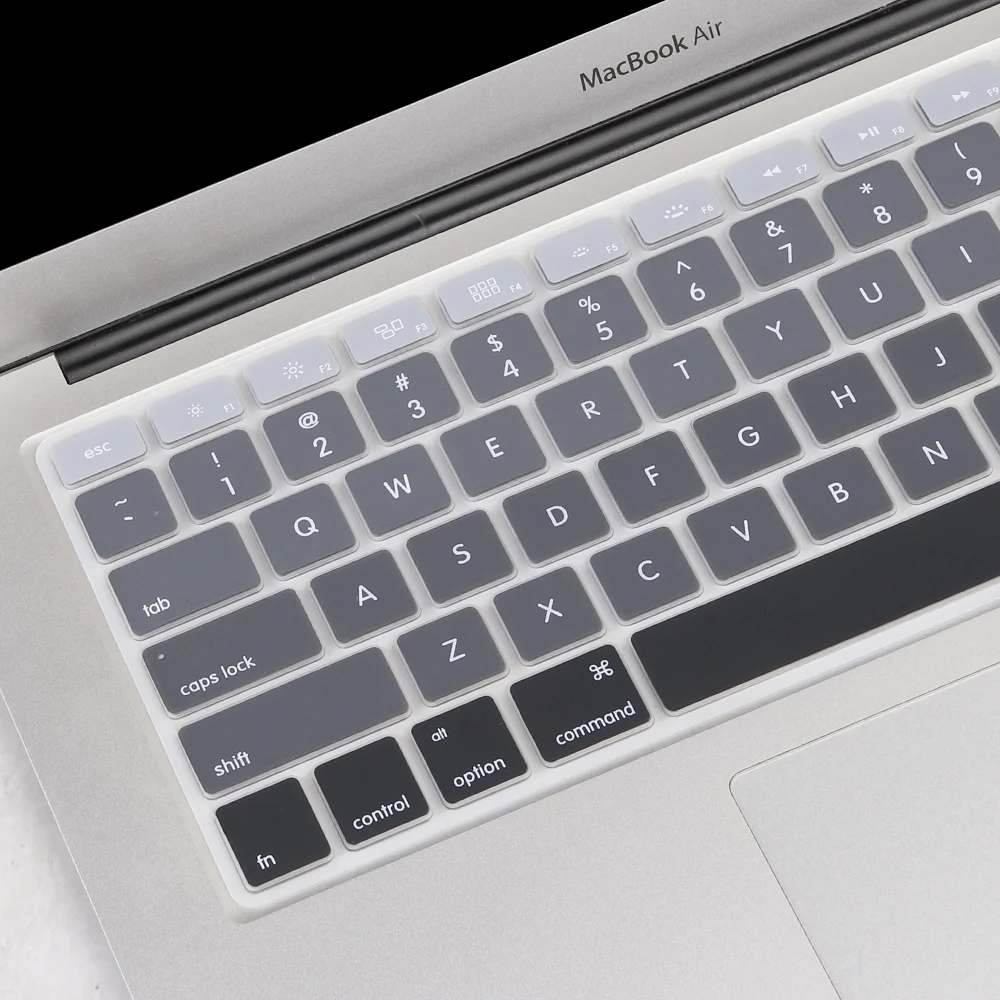 Силиконовый чехол для клавиатуры протектор кожи для MacBook Air Pro retina 13 15 дюймов градиентный цвет американский английский ноутбук клавиатура пленка